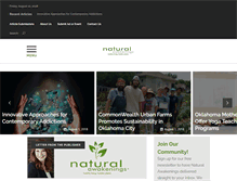 Tablet Screenshot of naturalawakeningsokc.com